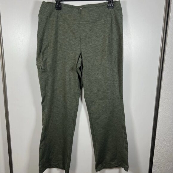 Duluth Trading NoGa Classic Bootcut Pants Seaglass Space Dye Size Large x 31 - Picture 1 of 8